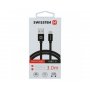 SWISSTEN Data kabl tekstil USB na TIP C 3m crni - slika 2