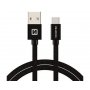 SWISSTEN Data kabl tekstil USB na TIP C 2m crni - slika 1