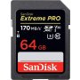 SANDISK SDXC 64GB Extreme 170MB/s V30  UHS-I Class10 U3 V30 - slika 1
