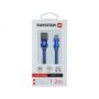 SWISSTEN Data kabl tekstil USB na TIP C 1.2m plavi - slika 2