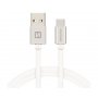 SWISSTEN Data kabl tekstil USB na iPhone 1.2m srebrni - slika 1