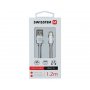 SWISSTEN Data kabl tekstil USB na TIP C 1.2m srebrni - slika 2