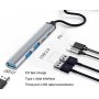 FAST ASIA Adapter USB 3.1 tip-C na 3xHUB 3.0+TIP C+ PD - slika 2