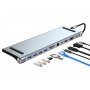 FAST ASIA Adapter TIP-C HUB na 4xUSB +SD/micro+RJ45+HDMI+ VGA+ PD+ Audio - slika 2