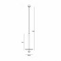 ARIA 22 VISILICA LED 6W 3000K MESING - slika 2