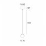 ARIA 23 VISILICA LED 8.5W 3000K CRNA - slika 2
