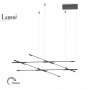 ARIA 12 LUSTER LED DIM 28W 3000K CRNA - slika 1