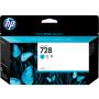 HP 728 130ml Cyan DesignJet Ink Cartridge, F9J67A - slika 1