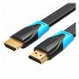 Vention Flat HDMI kabl, 1.5m, Crni (VAA-B02-L150) - slika 1