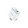 Vention Punjač sa dva ulaza, USB Tip-A i Tip-C, 18/20W - Beli, UK priključak (QC67-UK-W) - slika 1