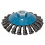 BOSCH Pletena pljosnata četka 115, čelična 2608622058, 115 mm, 0,5 mm, M14 - slika 1