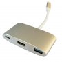 LC POWER USB Tip-C Hub, 1x USB3.0 ,1x Tip-C port za punjenje, 1x HDMI 4K (LC-HUB-C-MULTI-4) - slika 3