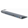 GEMBIRD USB-C 9u1 Hub, USB + HDMI + VGA + PD + card reader + LAN + audio (A-CM-COMBO9-01) - slika 2