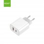 GOLF GF-U15 PD+QC 20W Kućni punjač usb beli - slika 1