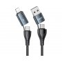 REMAX DATA kabl Aurora 4u1, crni (RC-020t) - slika 1