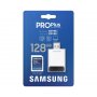 SAMSUNG PRO PLUS Full Size SDXC 128GB U3 + Card Reader MB-SD128KB - slika 1