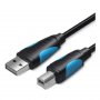 Vention USB 2.0 A muški / B muški printer kabl, 3m, crni (VAS-A16-B300) - slika 1