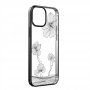 DEVIA Futrola Hard Case Crystal Flora za Iphone 13 Pro Max crna - slika 1