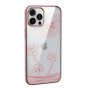 DEVIA Futrola Hard Case Crystal Flora za Iphone 13 pro max Rose Gold - slika 1