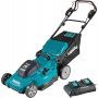 MAKITA Akumulatorska samohodna kosilica DLM539CT2; 18+18V; 2x5,0 Ah - slika 1
