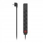 HAMA Distributer Sa 5 Uticnica I 2 USB Porta, Crni 223184 - slika 1