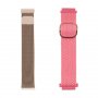 JUST IN CASE NARUKVICA 2in1 tekstil/metal 20mm ROZE - slika 1