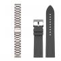 JUST IN CASE NARUKVICA 2in1 silikon/metal 22mm SIVA+SILVER - slika 1