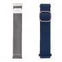 JUST IN CASE NARUKVICA 2in1 tekstil/metal 22mm TEGET+SILVER - slika 1