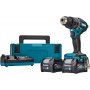 MAKITA Akumulatorska vibraciona bušilica - odvrtač HP002GD201; 40V XGT; 2x2,5 Ah - slika 1