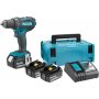 MAKITA DDF482RT3J akumulatorska bušilica odvijač, 2x3.0Ah - slika 1