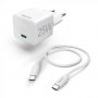 HAMA Mini Brzi Punjac Sa USB-C Kablom, PD, 25W, 1.5m Beli - slika 1