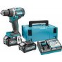 MAKITA Akumulatorska vibraciona bušilica - odvrtač DF002GA201; 40V XGT; 2 x 2,0 Ah + Makpac kofer - slika 1