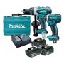 MAKITA Set DLX2145X1 udarni odvijač DTD152 + Udarna bušilica DHP458 - slika 1