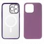 JUST IN CASE 2u1 transparentna/ljubičasta- Zaštitna maska za iPhone 14 Pro Max - slika 1
