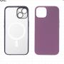 JUST IN CASE 2u1 transparentna/ljubičasta - Zaštitna maska za iPhone 14 - slika 1