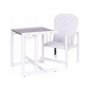 DREWEX Drvena hranilica Bear and Butterfly, White - slika 1
