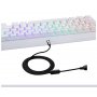 MOTOSPEED CK67 RGB mehanička tastatura bela - crveni prekidač - slika 2