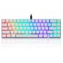 MOTOSPEED CK67 RGB mehanička tastatura bela - crveni prekidač - slika 1