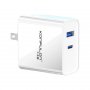 KONFULON C75 BRZI KUĆNI PUNJAČ 65W DUAL PORT TYPE A + TYPE C - slika 1