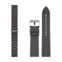 JUST IN CASE NARUKVICA 2IN1 SILIKON/METAL 22MM SIVA+CRNA - slika 1