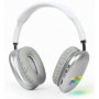 GEMBIRD BHP-LED-02-W  Bluetooth stereo Slualice sa mikrofonom Bt V5.0 400mAh/32Ohm 2h Li-ion Bele - slika 2