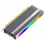 MAIWO Adapter M.2 NVMe na PCI-Express RGB Alu heatsink KT058 - slika 1