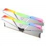 NETAC DIMM DDR4, 16GB (2x8GB), 3600MHz, Shadow RGB C18 Silver (NTSRD4P36DP-16SC) - slika 1