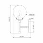 LUNA 208 Zidna lampa 1*E14 Mesing - slika 2