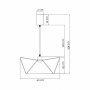 VESTA 553 Visilica 1*E27 Crna - slika 2