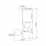 VESTA 558 Vislilica 2*G9 Crna - slika 2
