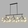 LUNA 121 Luster 27*G4(220V) Crna transparentno staklo - slika 1