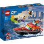 LEGO 60373 Vatrogasni čamac za spasavanje - slika 1