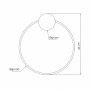 VESTA 565 Zidna lampa 20W 3000K CRNA/MESING - slika 2