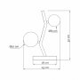 VESTA 560 Stona lampa 2*G9 CRNA - slika 2